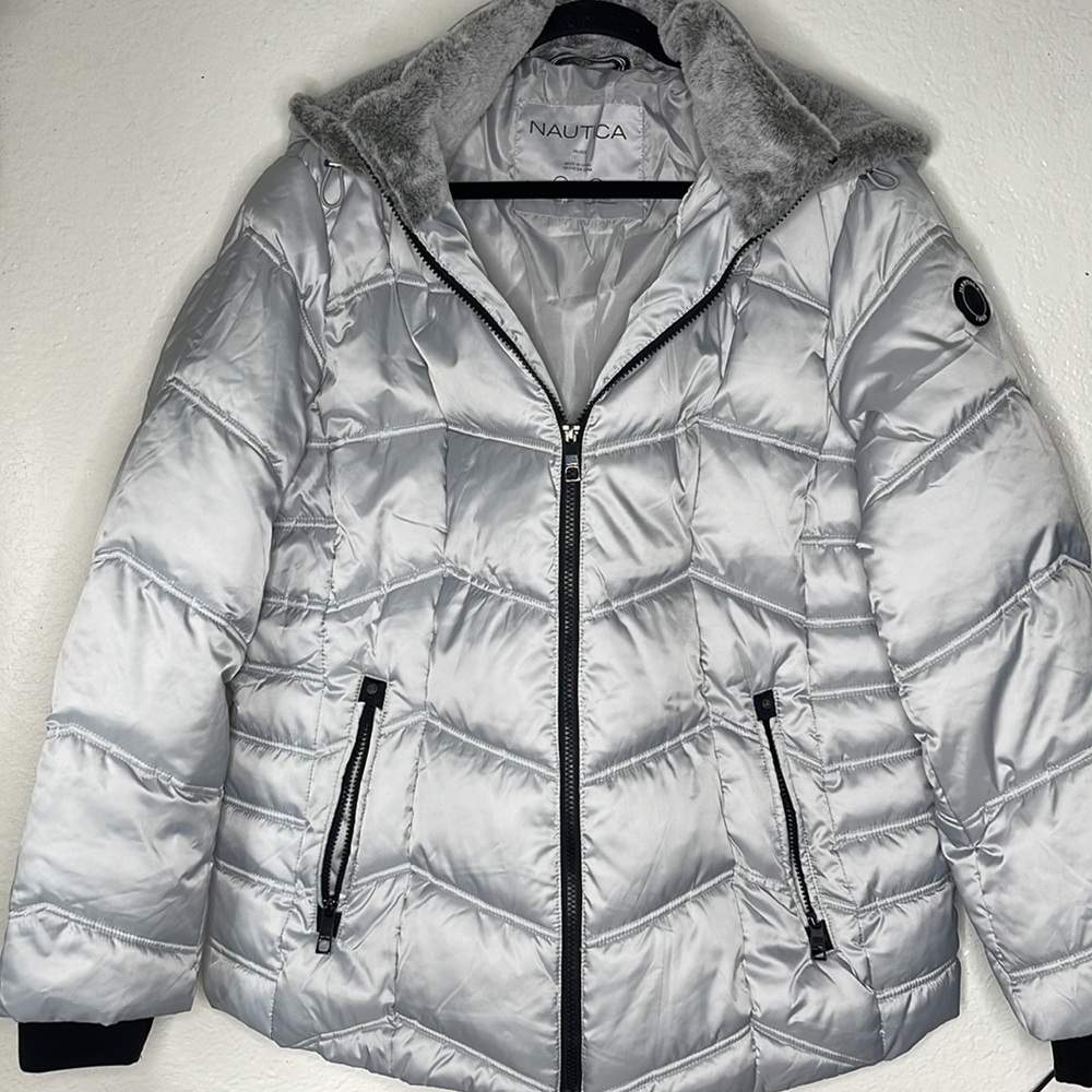 Nautica | reflective puffer jacket